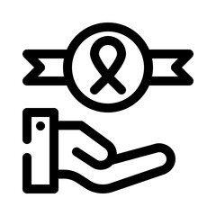 ribbon line icon