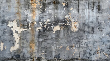 Background of aged concrete wall in gray texture