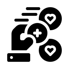 healthcare glyph icon