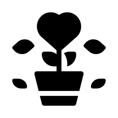 growth glyph icon