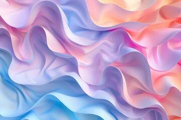 Abstract Wavy Pattern with Soft Colors