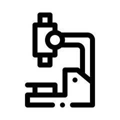 microscope line icon