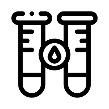 recommend clip art: test tube line icon