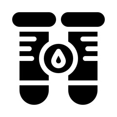 test tube glyph icon