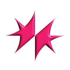 Element Cyberpunk Y2K Pattern 3D Mesh 