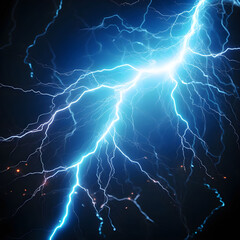 electric surge, abstract background. Blitz, storm flash, thunderstorm. Thunder shock isolate. Dynamic digital art illustration. PNG. on white background