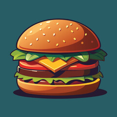 Hamburger Editable Vector Design. Generated With AI