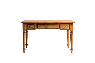 Fototapeta premium Wooden Writing Desk with Three Drawers