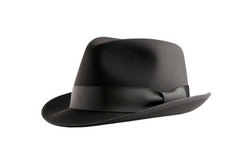 Black Fedora Hat Isolated
