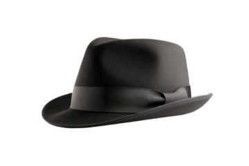 Black Fedora Hat Isolated