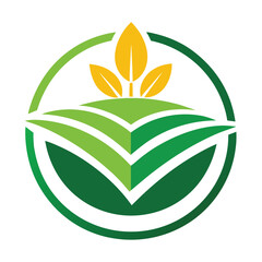 agriculture logo vector on white background, Adobe Illustrator Artwork