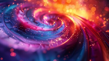 Obraz premium Abstract Vibrant and Colorful Concept Art 8K Realistic Lighting