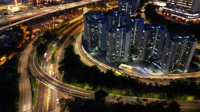 the Tsing Kwai Highway, hong kong, Aug 10 2024