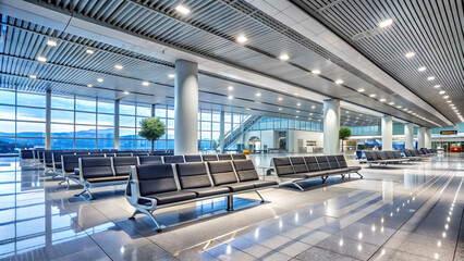 Naklejka premium Interior of Modern Airport