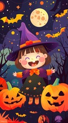 Halloween party with various kinds of unique costumes, All kinds of party supplies Halloween, Happy Halloween background