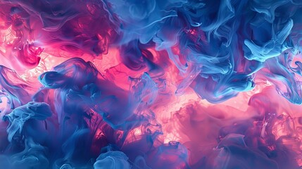 Obraz premium Digital Abstract Ink Art Background Blending Modern Elements