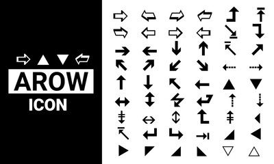 Arrow icon sheet. All arrow vector icon.