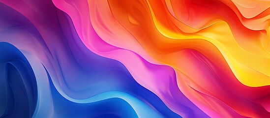 Vivid and dynamic abstract gradient colors in a smooth flat lay layout. Eye-catching hues for a striking and energetic background.