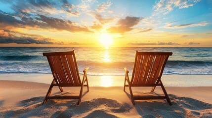 Peaceful Sunset on the Beach