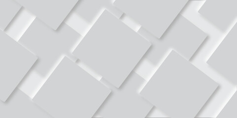 Abstract grey square shape with futuristic concept Embossed papercut background with neomorphism Abstract blurred background with Geometric light & white Space design concept.