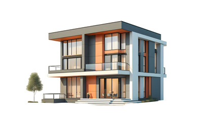 House of the house isolated on transparent background 