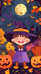 Halloween party with various kinds of unique costumes, All kinds of party supplies Halloween, Happy Halloween background