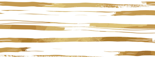 Abstract background with horizontal gold stripes and white brushstrokes Perfect for design projects invitations and patterns