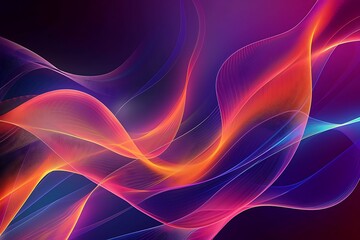 Obraz premium Abstract Waves of Light