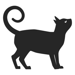 Halloween Cat Silhouette Illustration