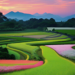 a leisurely country scene G