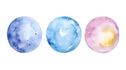 Water color blobs. Set of abstract watercolor paint blobs. Abstract pastel colors watercolor background. Watercolor background. Abstract watercolor cloud texture.