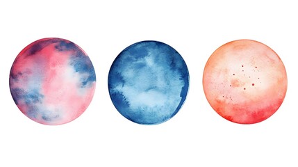 Colorful blobs. Set of abstract watercolor paint blobs. Abstract pastel colors watercolor background. Watercolor background. Abstract watercolor cloud texture.