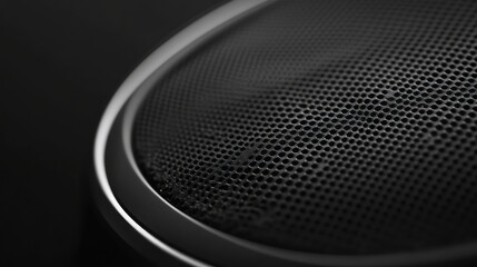 Close-up of a Black Speaker Grille