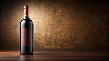 Elegant red wine bottle with a vintage label , sommelier, alcohol, beverage, glass, winery, luxury, celebration, drink