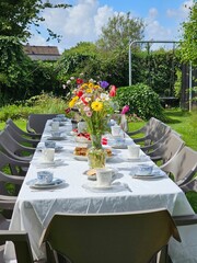 The beautiful Danish summer cake table