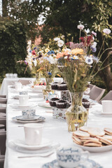 The beautiful Danish summer cake table