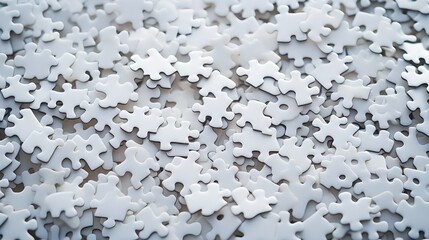 white puzzle background