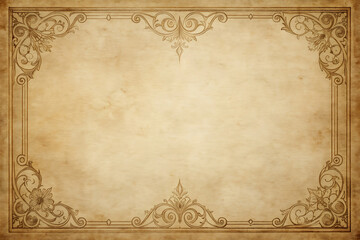 The classic stationery features an elegant, aged paper background with a subtle texture, faint lines, and decorative borders, reminiscent of antique stationery.