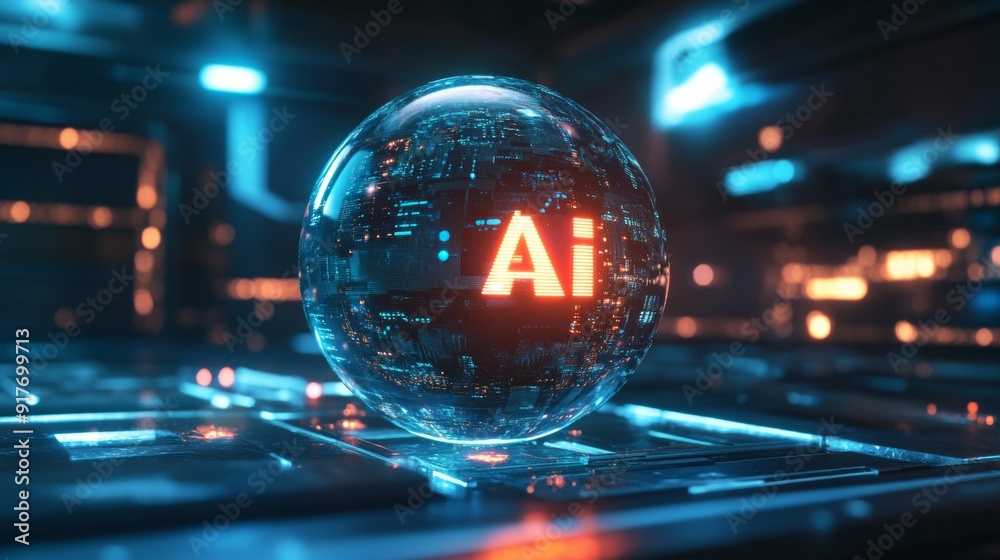 Aufkleber ai-powered innovation: data science in cyberspace