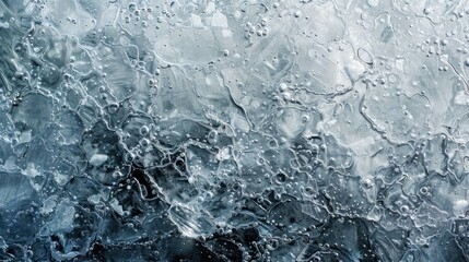 Obraz premium Texture of frozen water background