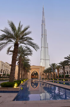 Burj Khalifa Dubai skyscraper, the tallest building in the world