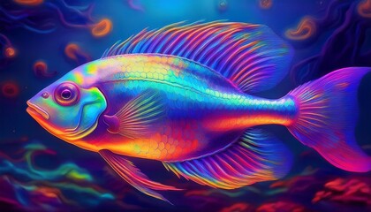 Fototapeta premium 古代魚