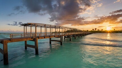 Obraz premium pier in the sea