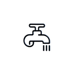the faucet icon illustration.