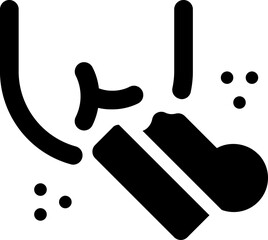 UI cake Vector Icon Illustration. Glyph Style