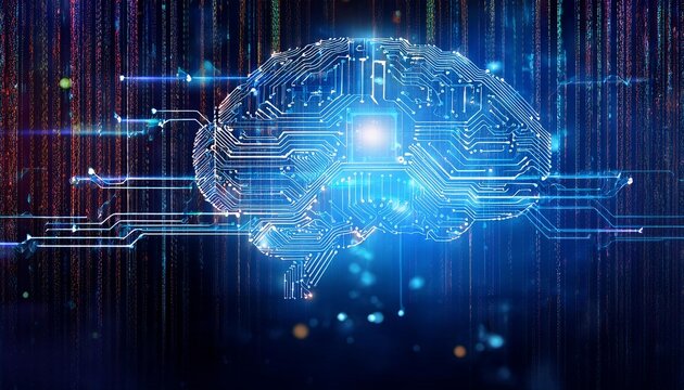 Analysis of artificial intelligence and automation in big data: a creative 3D CG brain concept representing cloud computing, communication, and digital transformation in business and deep learning