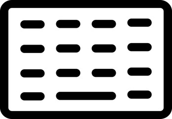 Obraz premium keyboard Icon Illustration