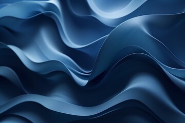 Obraz premium Abstract Blue Wavy Background