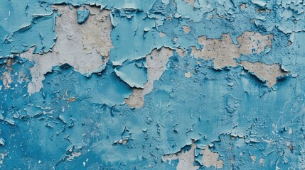 Obraz premium Blue weathered cement wall texture with blank space for design.