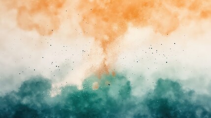 Abstract Indian Flag Watercolour Creative Tricolour Brush Strokes for Artistic and Patriotic Designs